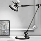 OTUS LED Desk Lamp for Home Office with Gesture Control | Eye-Caring Desk Light 1500 Lux, 12 Brightness & 3 Color | Architect Desk Lamp with Adjustable Swing Arm | Table Light for Work, Study, Reading