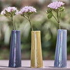 Chive - Set of 6 Galaxy, 1.5" in Wide 5.5" Tall Small Cylinder Ceramic Bud Flower Vase, Unique Single Flower Decorative Flower Vase for Home Decor