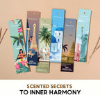 Folkulture Incense Stick with Holder for Gift | Set of 6-120 Organic Fall Insence-Sticks with 45 Mins Burn Time | Non Toxic Coconut Insense Sticks or Fall Scents, Coffee, Rose | Travel Incensios