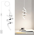 Modern LED Pendant Light Fixtures Pendant Lights Kitchen Island Lighting Adjustable Height Chrome Hanging Lamp