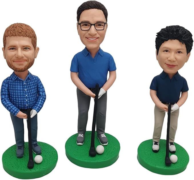 Customizing Bobblehead Figurine Personalized Sculpture Customized Photo bobblehead Doll, Birthday Gift, Gifts for mom and Friends, Corporate Gifts (One Person, 6.5 inches)