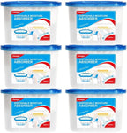 CANAGER Fragrance Free Moisture Absorber Box,Odor Eliminator and Dehumidifier Boxes for Closet,Bedroom,Kitchen,Bathroom-6 Packs,Cups - Traps Moisture for Fresher, Cleaner Air