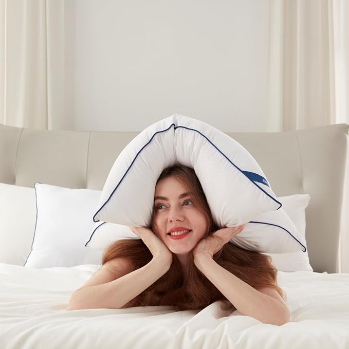 BedTreat Bed Pillows for Sleeping, Super Soft Down Alternative Pillows King Size Set of 2, Cooling Hotel Quality Pillows for Back, Stomach or Side Sleepers