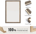 Framed Sage Green Abstract Wall Art, Modern Canvas Prints Artwork for Walls, Square Minimalist All Green Abstract Pictures for Living Room, Hallway, Fireplace, Bedroom, Home Office Wall Decor 30x30 In