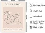 Poster Master Vintage Poster - Retro One Line Swan Drawing Print - Swan Art - Bird Art - Minimal Gift for Her, Animal Lover - Abstract Decor for Home, Office, Bedroom - 8x10 UNFRAMED Wall Art