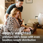 Nuzzie Chunky Knit Blanket - Breathable, Cooling, Hand Made Knit Throw Blanket for Sleep - Machine Washable, Stylish Decor Design (Dusty Rose, Throw | 12lbs | 44"x60")