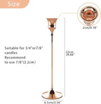 Candlestick Holders Rose Gold, 1 Pack Taper Candle Holder for Candlesticks, Candle Sticks Holder Decor for Home Decor