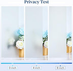 Haton Window Privacy Film Frosted Glass for Bathroom, Static Cling UV Sun Blocking Window Clings, Opaque Decorative Coverings Removable Sticker Heat Control Tint for Home Door, Pure 23.6" x 118.1"