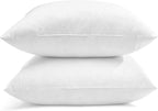 SNUG&COZY Luxury Goose Down Feather Pillow Inserts - 12x20IN, Double Layered Down-Proof Design, Ultra-Soft Cover, High Fill Weight, Pack of 2, White