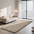 Soft Runner Rugs for Bedroom, Beige 2x6 Area Rugs Fluffy Rug Shaggy Area Rug Carpet, Bedside Rug for Living Room Bedroom Kids Room Home Decor