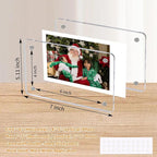 4x6 Acrylic Magnetic Picture Frames Refrigerator, Clear Magnetic Fridge Photo Frame Compatible with Polaroid Camera Photos for Home/Kitchen Refrigerator/Locker/Cabinets/Wall, 6 Pack