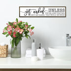 Humorous Decor for Bathroom, Get Naked Unless You're Just Visiting Sign, Funny Bathroom Box Sign, Rustic Wood Framed Signs, Modern Farmhouse Home Decoration, Restroom Decor 14.9 * 3.3 * 0.9 inches