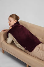 Ruqiji 26" x 35" Neck&Shoulder&Back Heating Pad with Fast-Heating Technology&12 Temperature Settings, Pain Relief for Back/Neck/Shoulders/Menstrual Pain, Christmas Gifts for Women Men Mom Dad(Red)