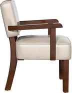 Accent Chair, PU Leather Chair for Living Room Oversized Armchair with Soft Seat and Armrests for Bedroom Dinning Reading Waiting Room (One Chair)