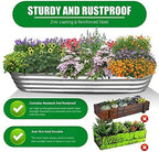 9 ft x 3 ft Raised Garden Bed Metal Elevated Planter for Vegetable Flower Herb (2pk)