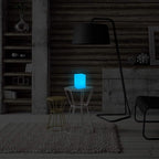Mr.Go 6-inch Dimmable LED Night Light Mood Lamp for Kids and Adults - 16 RGB Colors - 8 Level Dimming - 4 Lighting Effects - Rechargeable - Remote Control - Decorative - Fun and Safe - White Cube
