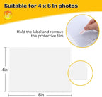 YixangDD 15 Pack Magnetic Picture Frame, 4 x 6 Inches Fridge Magnetic Photo Frames, Magnetic Photo Frames for Refrigerator, Home, School, Office (White)