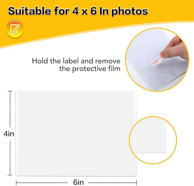 YixangDD 10 Pack Magnetic Picture Frame, 4 x 6 Inches Fridge Magnetic Photo Frames, Magnetic Photo Frames for Refrigerator, Home, School, Office (White)