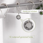 AmazerBath Extra Long Shower Curtain Liner, White Shower Curtain Liner 84 Inches Long, 72x84 Plastic White Shower Liner, Cute Bathroom Shower Curtain Liners, PEVA Tall Shower Liner with 3 Magnets