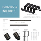 Curtain Rods for Windows 16 to 170 Inches Adjustable Length 1 Inch Diameter Window Curtain Rod with Aluminium End Cap, Antique Bronze