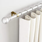 Frienda 6 Pcs Curtain Rod Brackets Adjustable Holder Wall for 1 Inch Diameter Curtain Rod General Bracket Hooks with Screws (Green Bronze)