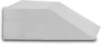 24-Inch Leg Support Pillow, Full Foam Top, Legs and Back Support for Acid Reflux, Foam Incline, Multi-Purpose, Comfortable, Increases Blood Flow, Promotes Breathing, White