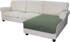 Easy-Going Sectional Couch Covers for Dogs L Shape Sofa Cover Reversible Sofa Slipcover Chaise Lounge Cover Furniture Protector Cover for Pets Dog Cat (42 x 52 inches, Greyish Green/Greyish Green)
