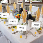 10pcs Table Number Holder Name Place Card Holder Memo Clip Holder Stand Note Holder Pictures Card Paper Menu Clip (Gold)