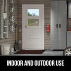 GORILLA GRIP 100% Waterproof All-Season WeatherMax Doormat, 60x24, US Designed Natural Rubber, Stain and Fade Resistant, Low Profile Indoor Outdoor Door Mats, Easy Clean Patio Mat, Coffee Squares