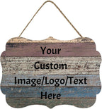 Personalized Custom Wooden Signs with Any Text Name for Home Door Man Cave Bar Family Farmhouse Decorative Home Kitchen Rustic Wall Decor