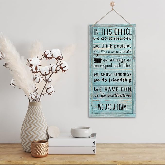 We Are A Team Office Signs Decor - Motivational Quotes Wall Art, Team Gift, Gift for Leader