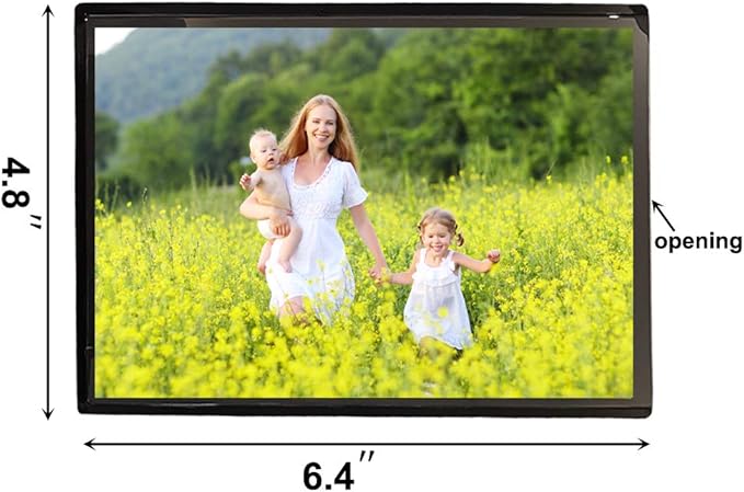 Sooyee 15 Pack Magnet Photo Frame Refrigerator 4X6,Magnetic Picture Holder, Magnetic Picture Frame Fridge(Black)