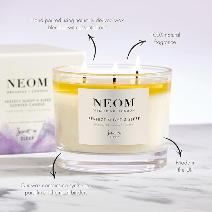 NEOM- Lavender, Chamomile & Patchoui Candle (3 Wick)