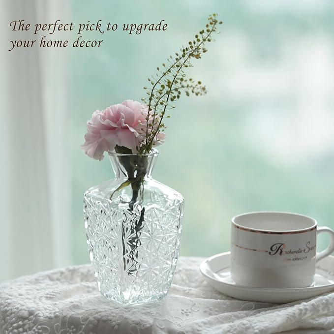 Bud Vases Set of 40 Pcs,Small Flower Vases for Centerpieces,Glass Bud Vase in Bulk,Vintage Bud Vase for Wedding Table Centerpieces Decoration, Home Table Party Decor, Christmas,Anniversary,Clear