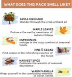 Folkulture Incense Stick | Set of 6 (120) Fall Incense Sticks with 45 Mins Burn Time | Organic Fall Scents for Home | Pumpkin Spice Insence-Sticks for Fall Essentials, Non Toxic Vanilla Iscents