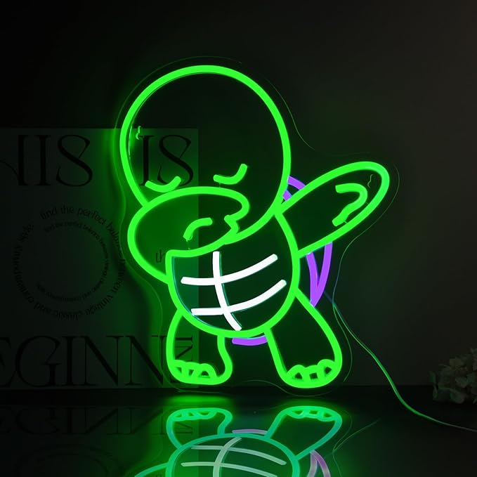 Turtle Neon Sign Led Neon Lights Neon Signs for Wall Decor Light Up Sign for Birthday Party Club Gift