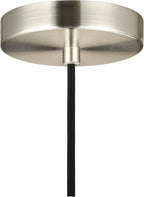 Linea di Liara Sferra Modern Large Glass Pendant Light Kitchen Island Brushed Nickel Pendant Lighting Clear Glass Globe Pendant Light Mid Century Hanging Light Fixture, LED Bulb Included, UL Listed