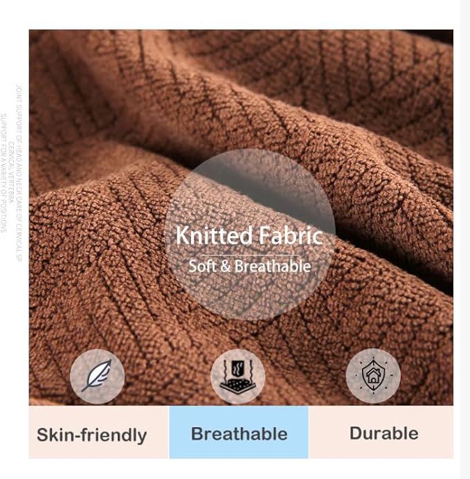 Recliner Leg Pillow Memory Foam Non-Slip Long Bolster Pillow for Legs, Knees, Lower Back and Head, Lumbar Support Pillow 23.6x8x4 Inch Grey