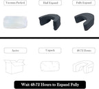 XL Reading Gaming Pillow for Lap - Reading Pillow for Gaming, Bed Arm Rest Pillow Memory Foam Lap Desk Pillow for Working, Crocheting or Sitting in Bed Floor Sofa