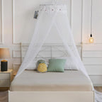 Mosquito Net Bed Canopy for Girls,King Canopy Bed Curtains Queen Size from Ceiling,Dome Mosquito Netting Bed Tent Twin Girls Canopy Bed Decor for Baby Crib,Kid Bed and Adult Beds (White-Dome1)