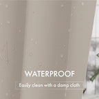 AmazerBath Shower Curtain Liner, 72x72 Tan Shower Liner, Cute Plastic Shower Curtain Liners, Lightweight Waterproof PEVA Khaki Shower Curtains for Bathroom with Magnets and 12 Grommet Holes