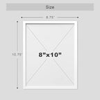 SIGNWIN Framed Black & White Saguaro Southwest Desert Tropical Cactus Wall Art, Set of 4 Floral Botanical Wall Decor Prints, Nature Wilderness Wall Décor for Living Room, Bedroom - 8"x10" White