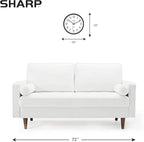 Sharp Wall Clock Silent Non Ticking 10 Inch Quality Quartz Battery Operated Round Easy to Read Home/Kitchen/Office/Classroom/School Clocks, Sweep Movement,Black