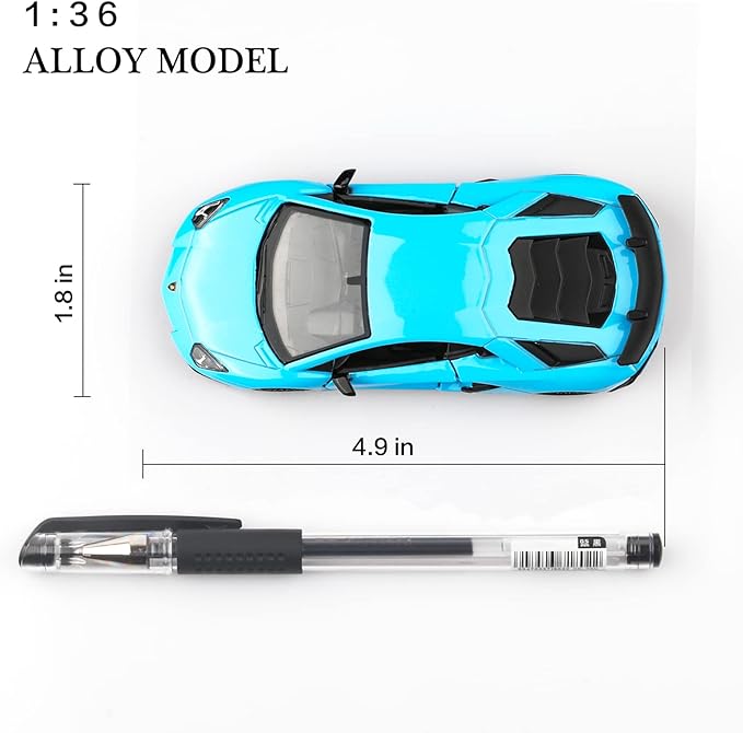 1/36 Scale LP750-4 SV Diecast Car Models,Pull Back Vehicles Toy Cars,Cars Gifts for Boys Girls