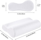 Cervical Pillow for Neck Pain Relief, Neck Pillow for Sleeping Neck and Shoulder Pain, Orthopedic Sleeping Pillow for Adults Kids, Ergonomic Contour Memory Foam Pillow