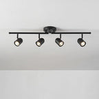Globe Electric 60029 Roland 4-Light Foldable Track Lighting, Matte Black, Bulb Not Included