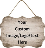 Personalized Custom Wooden Signs with Any Text Name for Home Door Man Cave Bar Family Farmhouse Decorative Home Kitchen Rustic Wall Decor