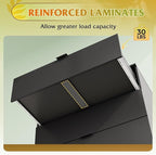 WLIVE 5 Drawer Dresser for Bedroom, Tall Wood Dresser, Black Dressers Storage Organizer with Sturdy Metal Handle, Chest of Drawers for Living Room, Hallway, Closet