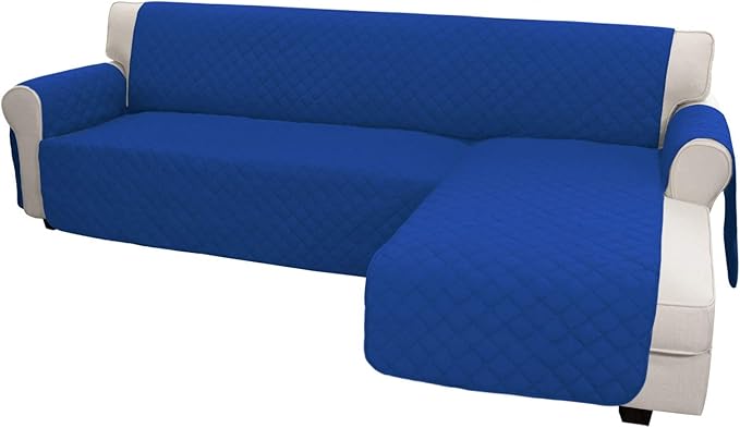 Easy-Going Sofa Slipcover L Shape Sofa Cover Sectional Couch Cover Furniture Protector Mat for Pets Dog Cat (X-Large, ClassicBlue/ClassicBlue)