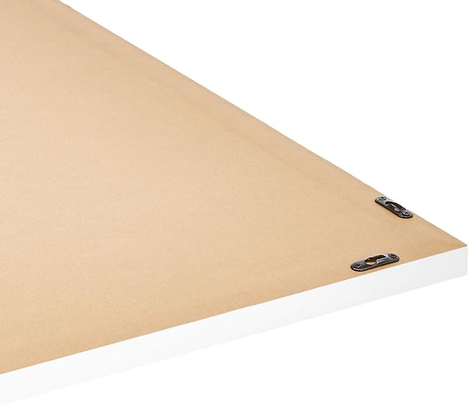 Amazon Basics Rectangular Wall Mount Mirror 24" x 36", Standard Trim, White